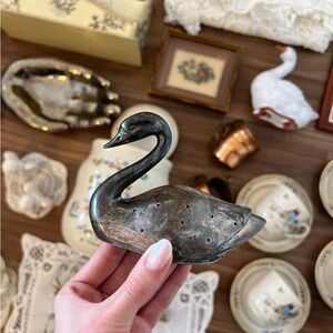 Elegant Black Swan Figurine